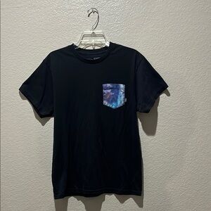 Vans Men Vintage Galaxy Tee Shirt Short Sleeve Black Size Medium  Cotton